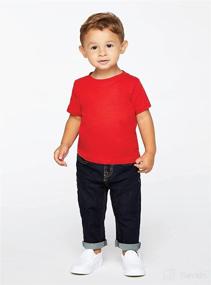 img 2 attached to Premium Quality RABBIT SKINS Infant 100% Cotton Jersey Short Sleeve Tee: Soft & Comfortable Choice!