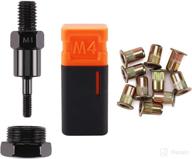 amjoy mandrel accessories compatible riveters tools & equipment логотип