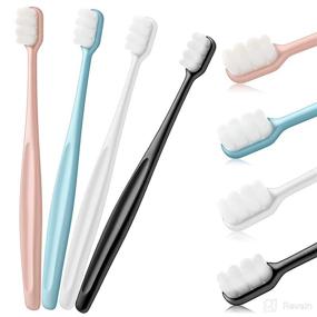 img 4 attached to 🪥 Sensitive Micro Nano Bristle Toothbrush for Optimal Dental Care