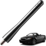 🚗 japower 4-inch titanium car antenna for chrysler 200 (2011-2016) - short truck antenna | premium aluminum design, car wash safe, no signal interference logo