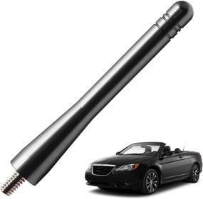 img 4 attached to 🚗 JAPower 4-Inch Titanium Car Antenna for Chrysler 200 (2011-2016) - Short Truck Antenna | Premium Aluminum Design, Car Wash Safe, No Signal Interference