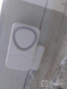 img 6 attached to Window Door Alarm Sensor, Burglar Alert Magnetically Triggered Alarms For Home Pool Door Security, 4-In-1 Mode, White (10)
