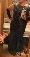 img 1 attached to PrettyGuide Women 'S 1920S Black Sequin Gatsby Maxi Long Evening Prom Dress review by Jennifer Johnson