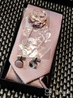 img 1 attached to DiBanGu Men'S Silk Tie Set With Woven Handkerchief, Lapel Pin, And Pattern Options - Paisley, Plaid, Solid, And Floral review by Juan Wilson