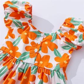 img 1 attached to Noomelfish Flower Floral Printed Dresses Girls' Clothing via Dresses