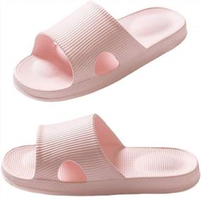 img 3 attached to Women'S Quick-Drying Comfy Shower Slides Sandals For Indoor & Outdoor Use