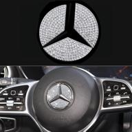 💎 add sparkle to your mercedes-benz with koruipei steering wheel bling crystal emblem -a stunning diamond car accessory for a glamorous interior (49mm) логотип