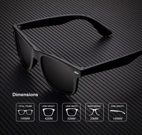 img 2 attached to Stylish And Protective 3 Pack Polarized Sunglasses With Color Mirror Lens For Men And Women - 100% UV Blocking