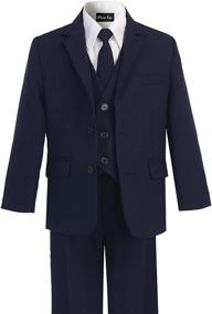 img 1 attached to OLIVIA KOO 5 Piece Formal Matching Boys' Clothing ~ Suits & Sport Coats