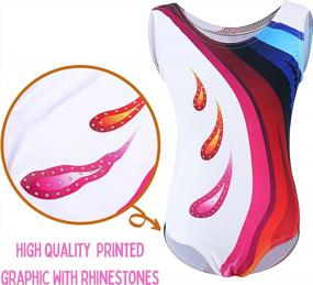 img 1 attached to Dancina Girls Gymnastics Tank Top Leotard Dancewear Ages 3-12 New Designs And Prints