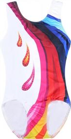 img 2 attached to Dancina Girls Gymnastics Tank Top Leotard Dancewear Ages 3-12 New Designs And Prints