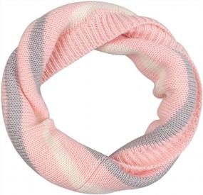 img 3 attached to Вязаный детский зимний шарф для девочек - Теплые и уютные шарфы Duoyeree