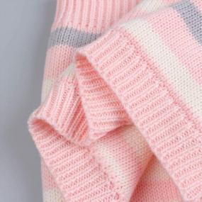 img 1 attached to Вязаный детский зимний шарф для девочек - Теплые и уютные шарфы Duoyeree