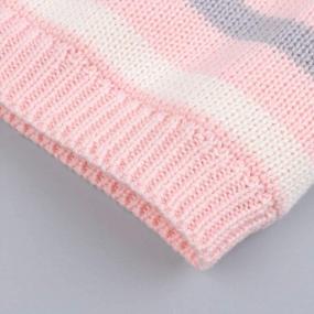 img 2 attached to Вязаный детский зимний шарф для девочек - Теплые и уютные шарфы Duoyeree