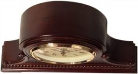 img 3 attached to Wooden Mantel Clock With Westminster Chimes, Battery Operated And Silent, 9" X 16" X 3", Perfect Decorative Chiming Table Clock For Shelf Or Desk