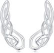 stunning winnicaca s925 sterling silver ear climbers earrings with hypoallergenic opal for women logo