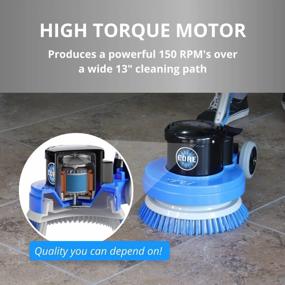 img 2 attached to Prolux Core Heavy Duty Single Pad Commercial Polisher Floor Buffer Machine Tile Scrubber 🧹 (13 Inch - Medium Duty with Hard Brush - Exclusive Edition for Enhanced Floor Cleaning)