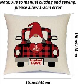img 3 attached to Set The Mood For Love With Ueerdand'S Buffalo Plaid Valentines Day Pillow Covers- Set Of 4