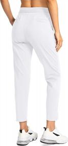 img 2 attached to Soothfeel Women'S 7/8 Stretch High Waisted Golf Pants With 4 Pockets - Perfect For Athletic Work, Travel, And Sport
