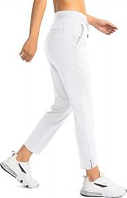 img 3 attached to Soothfeel Women'S 7/8 Stretch High Waisted Golf Pants With 4 Pockets - Perfect For Athletic Work, Travel, And Sport