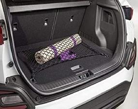 img 4 attached to 🚗 Premium Floor Style Automotive Elastic Trunk Mesh Cargo Net for Hyundai Kona SE SEL N Line 2018-2022 - Efficient Trunk Organizers and Storage Solution - Luggage Net for Crossover - Best Car Organizer for Hyundai Kona