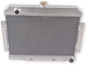 img 4 attached to 🔥 LUXERAD 3-Row Core Aluminum Cooling Radiator for 1972-1986 Jeep CJ5 CJ6 CJ7 with V8 Conversion Chevy Engine Radiator (GM/Chevy V8 Engine SWAP)