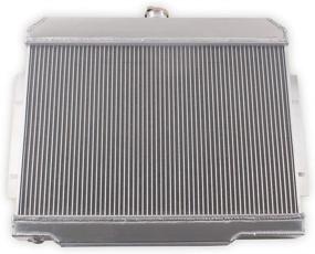 img 2 attached to 🔥 LUXERAD 3-Row Core Aluminum Cooling Radiator for 1972-1986 Jeep CJ5 CJ6 CJ7 with V8 Conversion Chevy Engine Radiator (GM/Chevy V8 Engine SWAP)