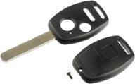 🔑 key fob keyless entry remote shell case & pad for honda fit 2007-2008, odyssey 2005-2010, pilot 2005-2008, ridgeline 2006-2014 logo