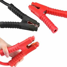img 3 attached to Voilamart Auto Heavy Duty Jumper Cables 2 Gauge 20Ft 1200AMP With Carry Bag Long Automotive Battery Jumper Cable Commercial Grade Booster Cables For Cars Battery Jump Start Cables For Trucks