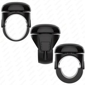 img 3 attached to Enhance Driving Comfort and Safety with Steering Wheel Spinner, Power Handle and Skin-Touch Silicone for Any Vehicle - Trucks, Pickup Trucks, Semis, Cars, Mowers, Tractors