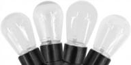 50ct clear edison style warm white led bulb green cord end to end connect - productworks brilliant logo