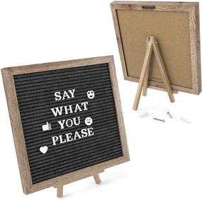 img 3 attached to Get Creative With 526 Changeable Letters And 164 Symbols With The Arteza Gray Felt Letter Board Set: Perfect For Signs, Decor & Menus!