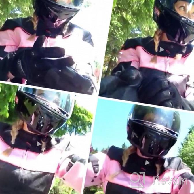 img 1 attached to Ride In Style And Safety With Xelement CF462 Ladies Black And Pink Tri-Tex Motorcycle Jacket review by James Pernell