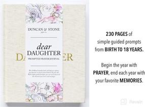 img 3 attached to 📔 Dear Daughter: A Prompted Prayer Journal & Childhood Keepsake by Duncan & Stone - Cream: A Perfect Baby Girl Memory Book, Baby Scrapbook Album, and New Mom Gift