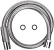 44 inch flexible metal stainless steel hose for all commercial pre-rinse kitchen sink faucets - coolwest replacement (111cm 44") logo
