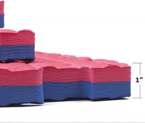 img 2 attached to Xspec 1'' Thick Interlocking Gym Foam Mats - 12 Piece Set For 48 Sq Ft Of Protective Flooring