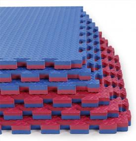 img 4 attached to Xspec 1'' Thick Interlocking Gym Foam Mats - 12 Piece Set For 48 Sq Ft Of Protective Flooring