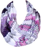 🍀 lucky leaf lightweight infinity chevron women's scarves & wraps: must-have fashion accessories logo