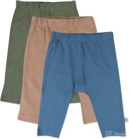 img 4 attached to 👶 Honest Baby Organic Cotton Cuff-Less Harem Pants Multi-Pack for Infants