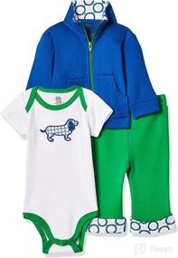 img 4 attached to 👶 Yoga Sprout Unisex Baby Cotton Hoodie, Bodysuit or Tee Top, and Pant: Comfortable and Stylish Yoga Attire for Little Ones