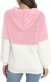 img 3 attached to LONGYUAN Women'S Spring Fleece Hoodie Pullover Sweater Zipped Up With Pocket - Warm Winter Long Sleeve