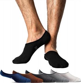 img 4 attached to Thirty48 Men'S No Show Socks Non-Slip Silicon Grip Moisture Wicking Low Cut Invisible Casual Socks