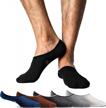 thirty48 men's no show socks non-slip silicon grip moisture wicking low cut invisible casual socks logo