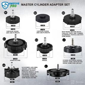 img 2 attached to 🛠️ SMOTIVEPRO 12 pcs Brake Master Cylinder Bleeder Kit: Professional and Compatible with Most Brake Bleeder Kits