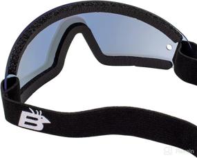 img 1 attached to 🪂 2 Skydiving Goggles - One with Reduced Glare Light Blue Lens and One with Clear Lens, Featuring Enhanced Peripheral Vision Design. Shatterproof Polycarbonate Lenses with 100% UV Protection and Anti-Fog Coating