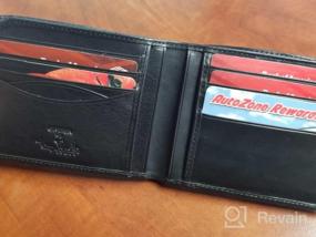 img 5 attached to Italian Leather Bi Fold Wallet by Perotti