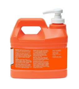 img 2 attached to 🧡 GOJO NATURAL ORANGE Pumice Hand Cleaner: Powerful 1/2 Gallon Quick-Acting Lotion with Pumice Pump Bottle - 0958-04