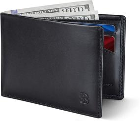 img 4 attached to SERMAN BRANDS Blocking Minimalist Leather Men's Accessories in Wallets, Card Cases & Money Organizers