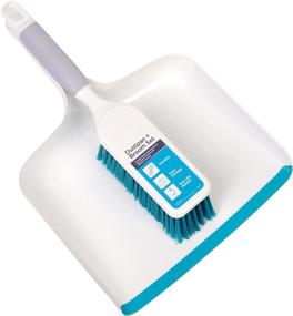 img 4 attached to 🧹 BLACK+DECKER Dustpan and Brush Set - Ergonomic Grip Handle, Easy Dirt Pickup with Rubber Edge and Durable Material