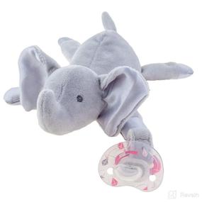 img 3 attached to Stephen Joseph Pacifier Plush Elephant